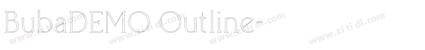 BubaDEMO Outline字体转换